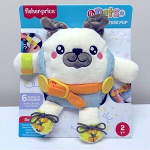 Fisher-Price Fp Pets Learn-To-Dress Pup Preschool Fine Motor Toy For Ages 2+ NEW